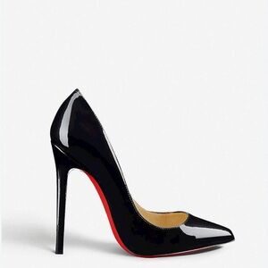 Christian Louboutin Pigalle 120 Patent Calf in Black Leather